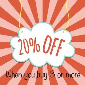 20% deal for you with bundle of 3 or more!!